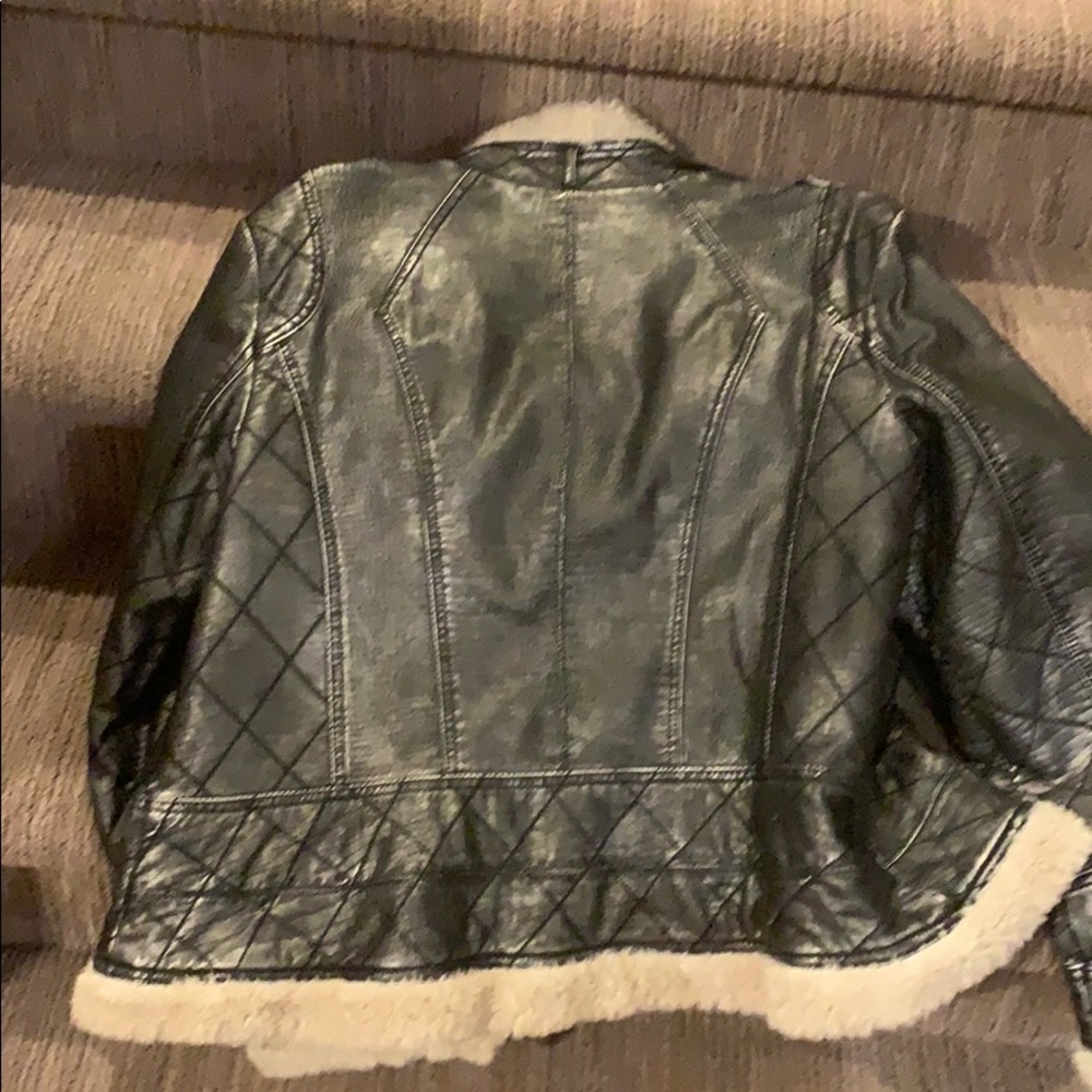 Black metallic bomber jacket - Picture 3 of 3